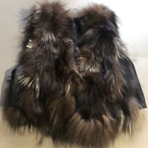 Womens fur vest